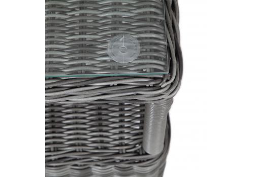  "Форио" столик кофейный из искусственного ротанга, цвет графит, фото 2 