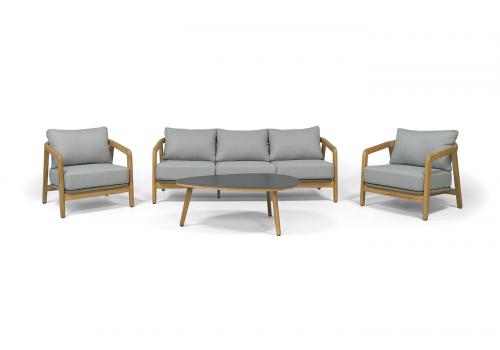  "Лейпциг" лаунж-зона из тика на 5 персон, цвет серый, фото 4 