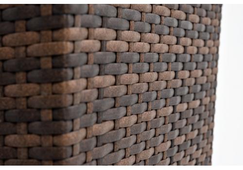  "Капучино" кашпо для цветов плетеное из искусственного ротанга, цвет коричневый, фото 5 