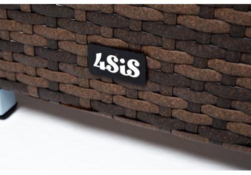  "Капучино" кашпо для цветов плетеное из искусственного ротанга, цвет коричневый, фото 7 