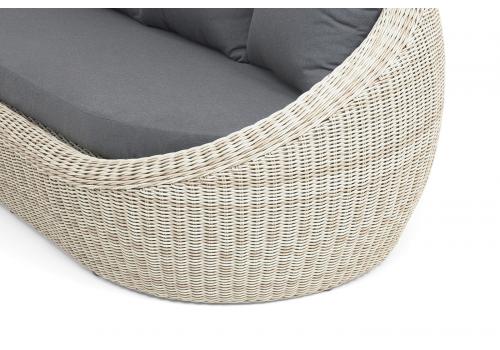  "Барселона" диван из искусственного ротанга трехместный, цвет бежевый, фото 8 