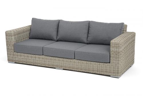  "Боно" диван из искусственного ротанга трехместный, цвет бежевый, фото 1 