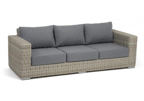  "Боно" диван из искусственного ротанга трехместный, цвет бежевый, фото 3 