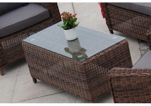  "Кон Панна" столик журнальный из искусственного ротанга, цвет коричневый, фото 6 