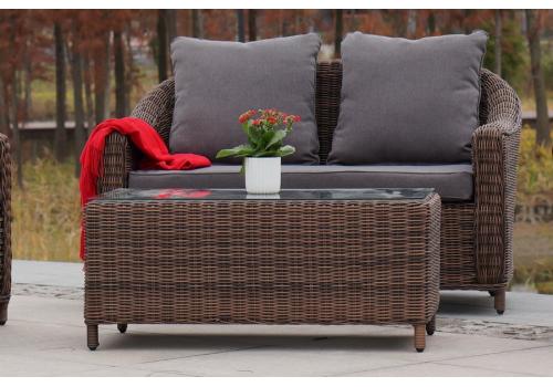  "Кон Панна" столик журнальный из искусственного ротанга, цвет коричневый, фото 8 