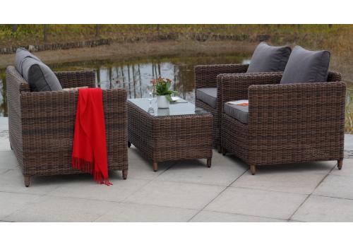  "Кон Панна" столик журнальный из искусственного ротанга, цвет коричневый, фото 9 