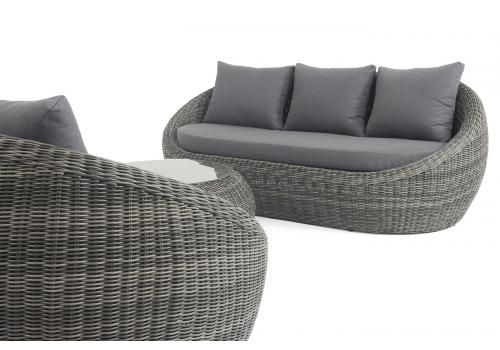  "Барселона" лаунж-зона из искусственного ротанга, цвет графит, фото 5 
