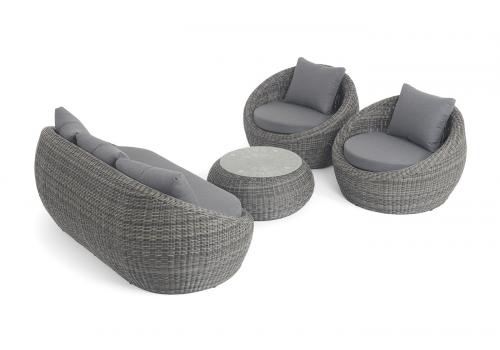  "Барселона" лаунж-зона из искусственного ротанга, цвет графит, фото 9 