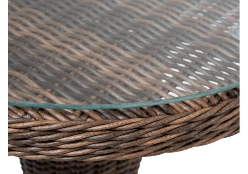  "Леванте" стол круглый из искусственного ротанга, цвет коричневый, фото 2 