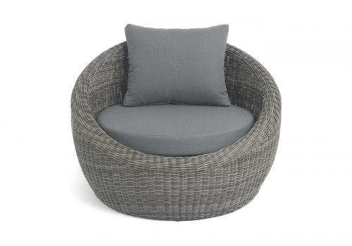  "Барселона" кресло из искусственного ротанга, цвет графит, фото 3 