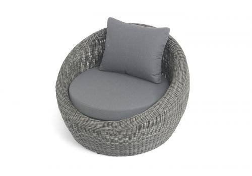  "Барселона" кресло из искусственного ротанга, цвет графит, фото 4 