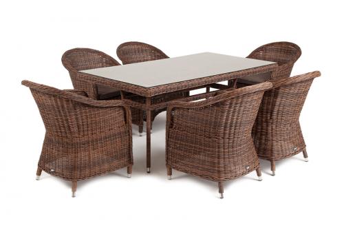  "Эспрессо" обеденная группа плетеная, цвет коричневый, фото 3 