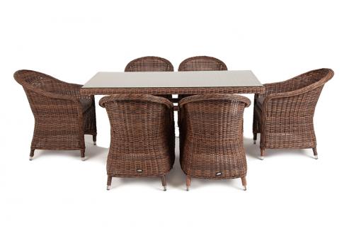  "Эспрессо" обеденная группа плетеная, цвет коричневый, фото 4 