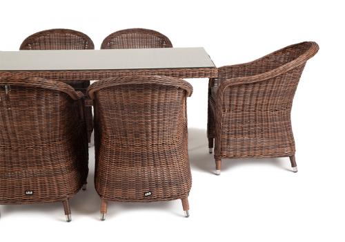  "Эспрессо" обеденная группа плетеная, цвет коричневый, фото 5 