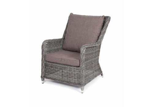  "Гляссе" кресло плетеное из искусственного ротанга, цвет графит, фото 1 