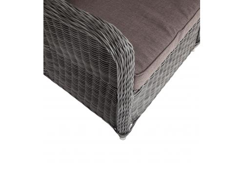  "Гляссе" кресло плетеное из искусственного ротанга, цвет графит, фото 2 