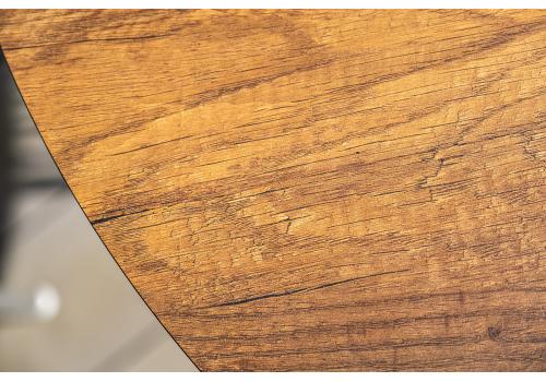  "Диего" обеденный стол из HPL круглый Ø100см, цвет "дуб", каркас белый, фото 12 