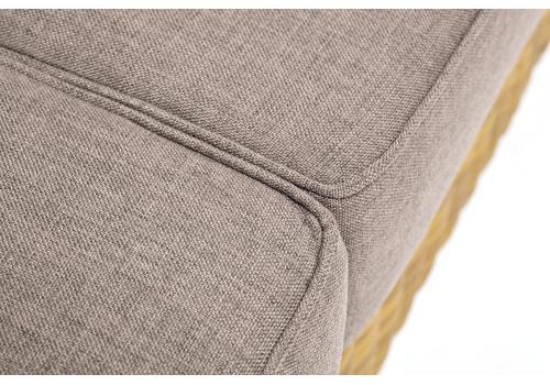  "Боно" диван из искусственного ротанга трехместный, цвет соломенный, фото 6 