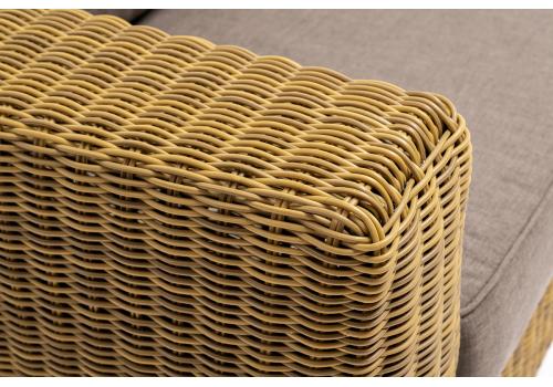  "Боно" диван из искусственного ротанга трехместный, цвет соломенный, фото 8 