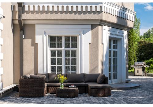  "Лунго" трансформирующаяся лаунж-зона из искусственного ротанга, цвет коричневый, фото 2 