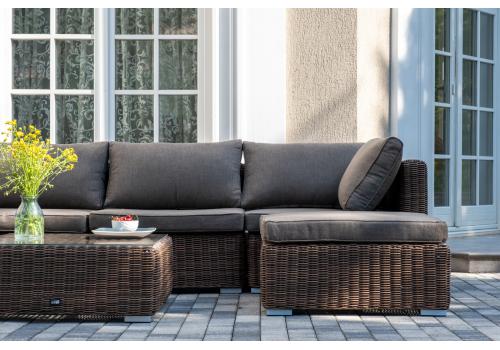  "Лунго" трансформирующаяся лаунж-зона из искусственного ротанга, цвет коричневый, фото 9 