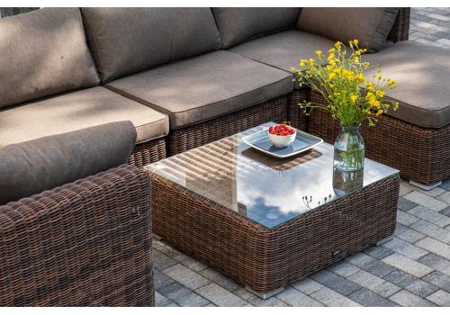  "Лунго" трансформирующаяся лаунж-зона из искусственного ротанга, цвет коричневый, фото 16 