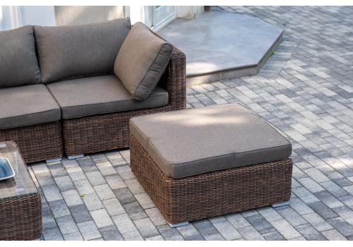  "Лунго" трансформирующаяся лаунж-зона из искусственного ротанга, цвет коричневый, фото 17 