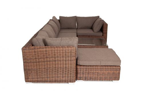  "Лунго" трансформирующаяся лаунж-зона из искусственного ротанга, цвет коричневый, фото 21 