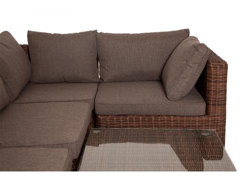  "Лунго" трансформирующаяся лаунж-зона из искусственного ротанга, цвет коричневый, фото 22 