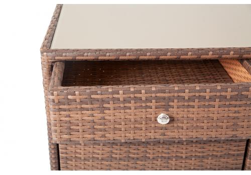  "Мальта" тумба плетеная из искусственного ротанга, цвет коричневый, фото 5 