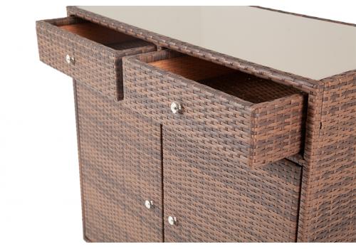  "Мальта" тумба плетеная из искусственного ротанга, цвет коричневый, фото 9 