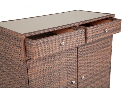  "Мальта" тумба плетеная из искусственного ротанга, цвет коричневый, фото 13 
