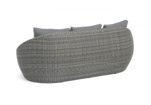  "Барселона" диван из искусственного ротанга трехместный, цвет графит, фото 5 