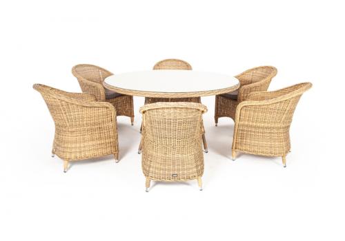  "Эспрессо–150 R" обеденная группа плетеная, цвет соломенный, фото 8 