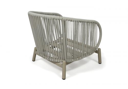  "Прато" кресло из искусственного ротанга, цвет светло-серый, каркас под дерево (холодно-бежевый), фото 7 