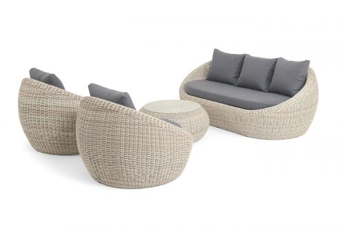  "Барселона" лаунж-зона из искусственного ротанга, цвет бежевый, фото 3 