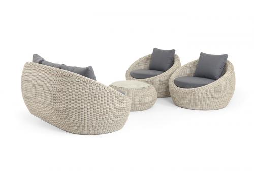  "Барселона" лаунж-зона из искусственного ротанга, цвет бежевый, фото 4 