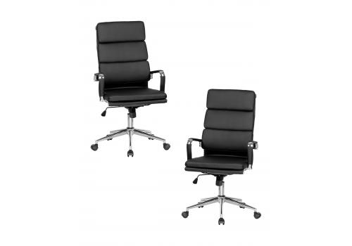  Набор 2 шт Офисное кресло для руководителей DOBRIN ARNOLD, чёрный, фото 1 