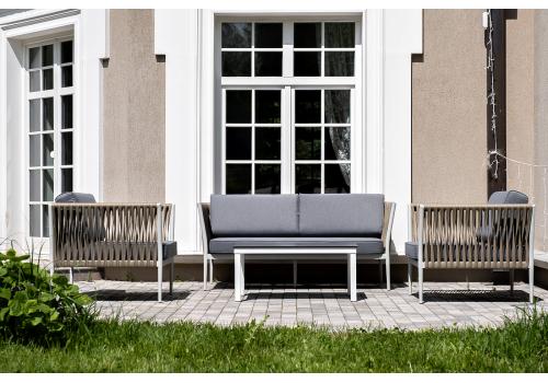  "Касабланка" лаунж-зона плетеная из роупа 4-местная, цвет серый, фото 20 