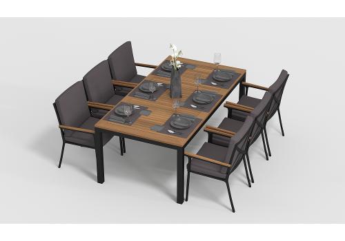  Белла 200 антрацит, алюминий / тик, фото 3 