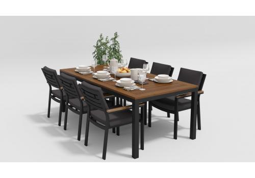  Белла 200 антрацит, алюминий / тик, фото 1 