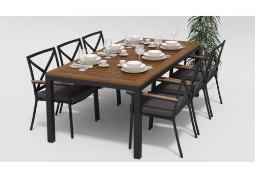  Белла 200 антрацит, алюминий / тик, фото 3 