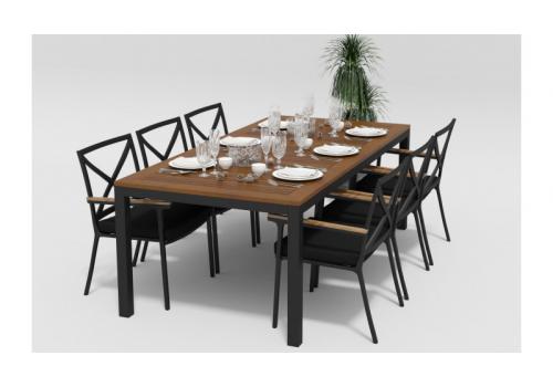  Белла 200 черная, алюминий / тик, фото 3 