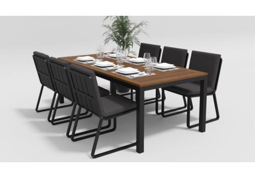  Белла 200 антрацит, алюминий / тик, фото 1 