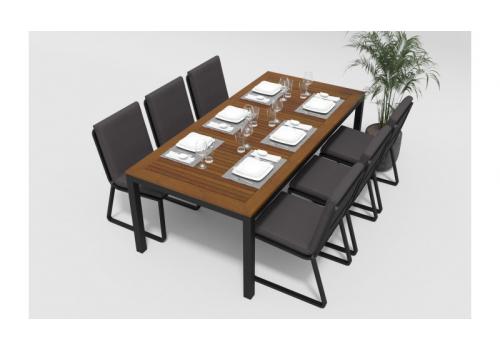  Белла 200 антрацит, алюминий / тик, фото 2 