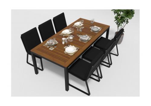  Белла 200 черная, алюминий / тик, фото 2 