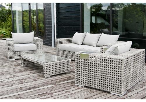  "Тито" лаунж-зона из искусственного ротанга, цвет серый (К), фото 3 