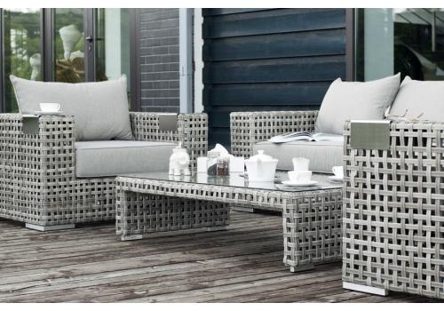  "Тито" лаунж-зона из искусственного ротанга, цвет серый (К), фото 6 