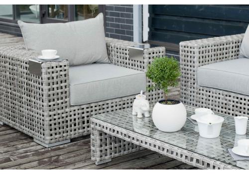  "Тито" лаунж-зона из искусственного ротанга, цвет серый (К), фото 9 