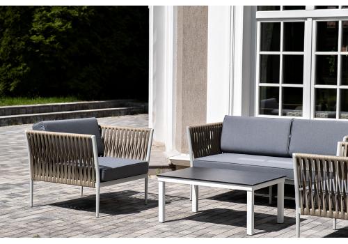  "Касабланка" лаунж-зона плетеная из роупа 4-местная, цвет серый, фото 59 